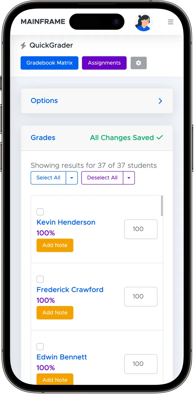 Mainframe's Magic Schedule Builder on the homepage